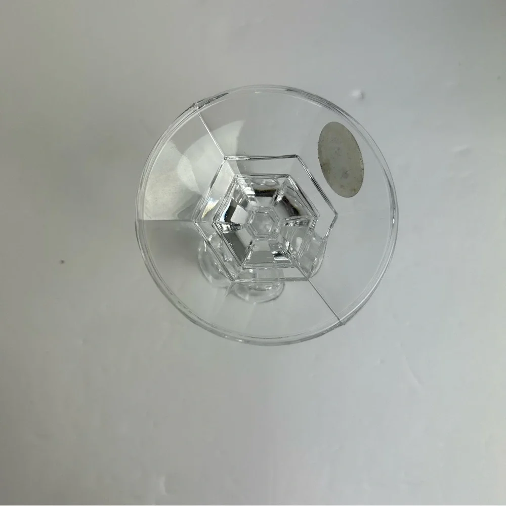 Vintage Libbey Lead Crystal Candle Holder 4-1/4 inches Tall Clear Glass Lead